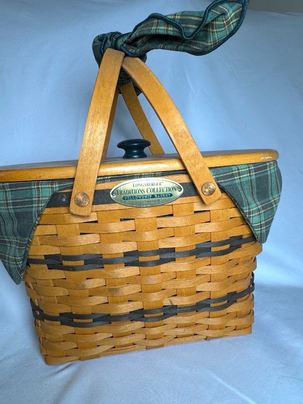 Longaberger 1997 Fellowship Basket Lid Liner Protector Traditions